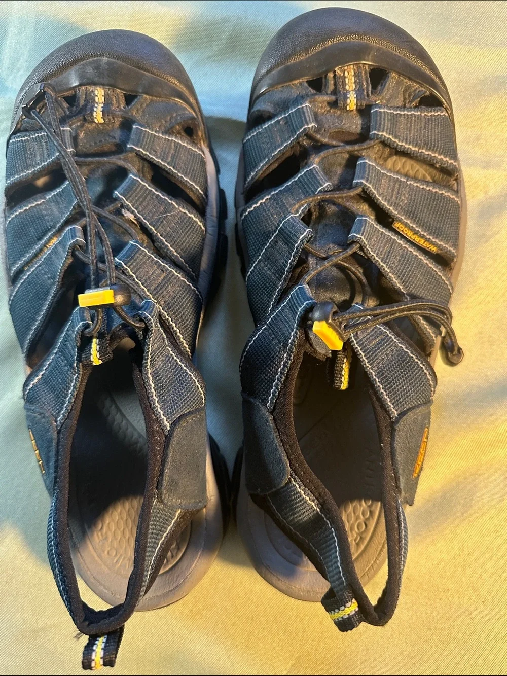 Keen Men’s Navy Blue and Black Slip-On Sandal Loafers